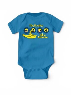 The Beatles Yellow Submarine Baby Onesie Portholes Bodysuit NIP 6-12M 12-18M